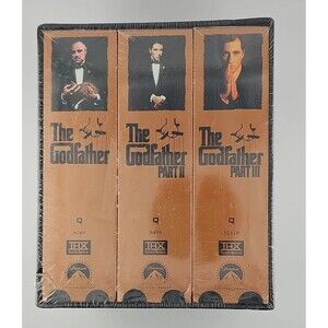 The Godfather Movie NEW Collection VHS Part 1 2 3 6-Tape Set Widescreen THX 1997